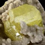 Sulphur
Cianciana, Agrigento Province, Sicily, Italy
16.08 mm Sulphur crystal. (Author: Matteo_Chinellato)