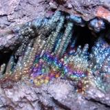 hematite ("turgite"-coated) (2004)
Graves Mt., GA
stalactite length to 5 cm (Author: John Medici)