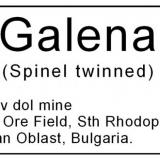 Galena
Krushev dol mine, Madan Ore Field, Sth Rhodope Mts., Smolyan Oblast, Bulgaria.
10 x 9 x 5 cm; 815 gram (Author: Louis Friend)