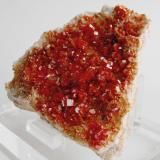 Vanadinite on Baryte
ACF mine area, Mibladen, Midelt, Khenifra Province, Meknes-Tafilalet Region, Morocco.
12 x 11 x 4 cm; 730 gram (Author: Louis Friend)