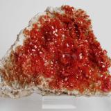 Vanadinite on Baryte
ACF mine area, Mibladen, Midelt, Khenifra Province, Meknes-Tafilalet Region, Morocco.
12 x 11 x 4 cm; 730 gram (Author: Louis Friend)