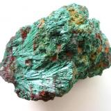 Malachite
Arme Hilfe mine, Ullersreuth, Vogtland, Thuringia, Germany.
75 x 55 x 50 mm
Massive sprays up to 4,5 cm. (Author: Andreas Gerstenberg)