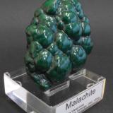 Malachite
Mashamba West mine, Kolwezi District, Katanga Copper Crescent, Katanga, Democratic Republic of Congo, Africa.
9 x 8 x 3 cm; 290 gram (Author: Louis Friend)