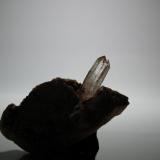 Cuarzo hialino.
Arroyo Zaragoza,Mijas,Malaga, Andalucía, España.
Pieza de 5 x 3 cm,Cristal de 2 cm.(Detalle) (Autor: Carlos Viñolo)