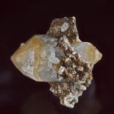 Quartz with Hydroxylherderite
Waisanen Quarry, Oxford Co., Maine, USA
3.2 x 3 cm. (Author: am mizunaka)