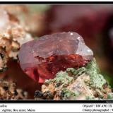 Roselite
Aghbar Mine, Bou Azzer, Maroc
fov 9 mm (Author: ploum)