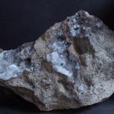 Calcite with Pyrolusite(?)
Middlebarrow Quarry, Silverdale, Lancashire.
19 cm across (Author: nurbo)