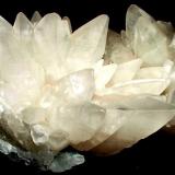 Calcite
Dahisar Quarry, Mumbai, India
12 x 6 x 5 cm
White scalenohedral crystal cluster, the crystals have a matte lustre. An early piece from India. (Author: Joseph D'Oliveira)
