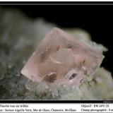 Fluorite on stilbite
Aiguille verte, Chamonix, Massif du Mt-Blanc, France
fov 8 mm (Author: ploum)