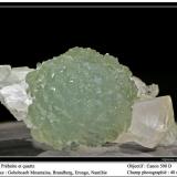 Prehnite
Goboboseb, Erongo, Namibia
fov 40 mm (Author: ploum)