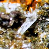 Cerusita
Les Coronetes, Lucena del Cid, Castellón, Comunidad Valenciana, España
Cristal de 1,5 mm.
Detalle de la anterior (Autor: José Luis Zamora)