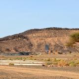 Nueva mina en Afrou, cerca de Oumjrane, de donde sale barita, marcasita, calcopirita, cuarzo, etc.
G. Sobieszek photo. (Autor: Josele)