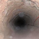Pozo de la mina ACF. Los mineros tienen que descender unos 80 m ... (Autor: Josele)