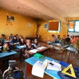 Estudiantes en plena clase.
G. Sobieszek photo. (Autor: Josele)