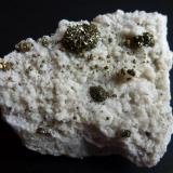 Marcasita en DolomitaLas Suertes Quarry, Las Suertes, Vegas de Matute, Comarca Suroeste, Segovia, Castile and León, Spain6 x 5 cm. (Autor: javier ruiz martin)