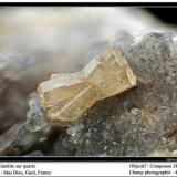 Mimetite on quartz
Mas Dieu, Gard, France
fov 4 mm (Author: ploum)