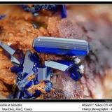 Azurite and mimetite
Mas Dieu, Gard, France
fov 4.5 mm (Author: ploum)