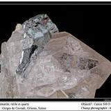 Hematite, rutile, quartz
Cavradi, Grisons, Switzerland
fov 60 mm (Author: ploum)