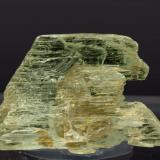 Spodumene (variety Hiddenite)
Stony Point (Hiddenite), Alexander County, North Carolina, USA
Specimen size: 3.2 × 2.2 × 0.8 cm.
Minor fluorescence short UV
Photo: Reference Specimens (Author: Jordi Fabre)