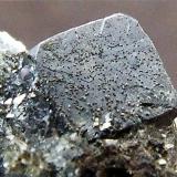 Galena on Quartz
Smallcleugh Mine, Alston Moor, Cumbria, UK.
Galena cube 3 mm across the top. (Author: nurbo)