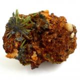 Pyromorphite, limonite
Pfingstwiese mine, Bad Ems, Taunus, Rhineland-Palatinate, Germany.
6 x 4 cm. (Author: Andreas Gerstenberg)