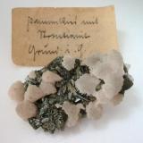 Strontianite, marcasite
Bergwerkswohlfahrt mine, Bad Grund, Harz, Lower Saxony, Germany.
6 x 3 cm.
With old label. (Author: Andreas Gerstenberg)