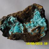 Aurichalcite.
San Antonio el Grande, Santa Eulalia, Aquiles Serdán, Chihuahua, Mexico
13 cm. (Author: javmex2)