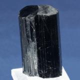 Schorl

Ishikawa District, Fukushima Prefecture, Honshu, Japan

41.0 x 23.0 x 21.0 mm

This historic Japanese Schorl crystal measures 41 x 23 x 21 mm, and has sharp faces, a great luster, and well-developed parallel striations.  With only minor chipping, this is a great specimen from the Collman collection, which was donated around 1920 to Northland College (Ashland, Wisconsin). (Author: GneissWare)