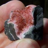 Rhodochrosite
N&rsquo; Chwaning 2; KMF, South Africa
33 x 31 mm
 (Author: Pierre Joubert)