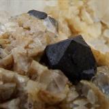 Galena crystal is 5 mm across.
Handsome Mea Flats, Smallcleugh Mine, Nenthead, Alston, Cumbria, England, UK. (Author: nurbo)