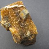 Galena on quartz with barite.
Loudville Lead Mine, North Portal, Easthampton, Hampshire Co., Massachusetts, USA
1 cm. crystal (Author: vic rzonca)
