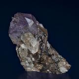 Quartz, Calcite, Rutile
Rist Mine, Hiddenite, Alexander Co., North Carolina, USA
3.0 x 2.2 cm. (Author: am mizunaka)