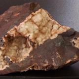 Aragonite on Hematite
Florence Mine, Egremont, Cumbria, England, UK.
100 x 60 mm (Author: nurbo)