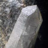 Cuarzo sobre Dolomita
Cantera de Talco - Trimouns - Luzenac - Ariege - Francia
110 x 90 x 85 mm
Detalle
Cristal de Cuarzo de 70 mm (Autor: Joan Martinez Bruguera)