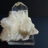 Yeso<br />Canteras de Alabastro, Fuentes de Ebro, Delimitación Comarcal de Zaragoza, Zaragoza, Aragón, España<br />4,5 x 2,5 cm. el cristal de yeso<br /> (Autor: javier ruiz martin)