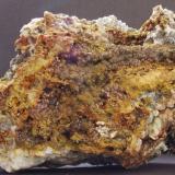 Mimetite (Var Campylite)
Dry ghyll, Caldbeck Fells, Lake District, Cumbria, England, UK.
160 x 110 mm (Author: nurbo)