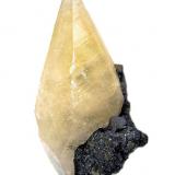 Calcite, galena
Buick Mine (Amax Buick Mine; Moloc Mine), Bixby, Viburnum Trend District, Iron Co., Missouri, USA
Specimen height 7,5 cm (Author: Tobi)