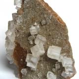 Halite
Neuhof-Ellers Potash Works, Neuhof, Fulda, Hesse, Germany
Specimen height 10,5 cm, largest crystals 1,5 cm (Author: Tobi)
