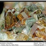 Vesuvianite
Felskinn, Fee Glacier, Saas Fee, Zermatt, Wallis, Switzerland
fov 3.5 mm (Author: ploum)