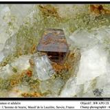 Anatase
L&rsquo;Homme de Beurre, La Lauzière massif, Savoie, Rhône-Alpes, France
fov 6 mm (Author: ploum)