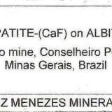 The label i got with this specimen, from Sapo mine grandmaster Luiz Menezes himself ;-) (Author: Tobi)