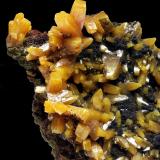 Wulfenite
Level 6, Ojuela Mine, Mapimí, Mun. de Mapimí, Durango, Mexico
8x5 cm.
Fot. & Col. Juan Hernandez.
Adquired in July of 2009.

Detail of the previous specimen (Author: supertxango)