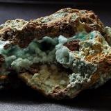 Hemimorphite,
Roughton Ghyll, Caldbeck Fells, Cumbria, England, UK
48 x 39 mm (Author: nurbo)