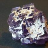 Fluorita y barita<br />La Cabaña, Valdelmar, zona minera de Berbes, Berbes, Ribadesella, Comarca Oriente, Principado de Asturias (Asturias), España<br />3,5 x 3 cm.<br /> (Autor: javier ruiz martin)