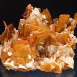 Wulfenite
Defiance Mine, Gleeson, Cochise County, Arizona
6.5 x 8.5 cm.
Collected from a large solution pocket on 1-29-1957. (Author: crosstimber)