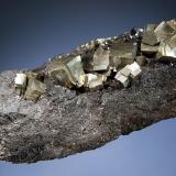 Pyrite on magnetite
French Creek Mines, St. Peters, Chester Co., Pennsylvania
4.3 x 8.5 cm (Author: crosstimber)
