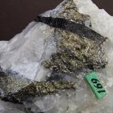 Wolframite, Arsenopyrite.
Carrock Mine, Carrock Fell, Caldbeck Fells, Cumbria, England, UK.
FOV 40 x 25 mm approx (Author: nurbo)