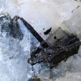 Wolframite, Arsenopyrite.
Carrock Mine, Carrock Fell, Caldbeck Fells, Cumbria, England, UK. (Author: nurbo)