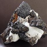 Witherite, Sphalerite, Ankerite, Baryte.
Nentsberry Haggs mine, Alston moor, Cumbria, England, UK.
155 x 140 x 120 mm (Author: nurbo)