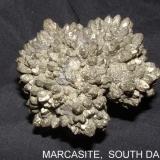 Marcasite
Belle Fourche Reservoir, South Dakota, USA
6 x 6 x 4 cm (Author: Joseph D'Oliveira)